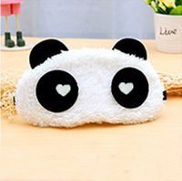 grocerystore Relieve Eye Fatigue Sleeping Calm The Nerves Eye Protection Cover Travel Light Shielding Lovely Cotton Breathable Panda Eye Mask with ice Bags G Style