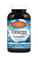 Carlson - Omega Complete Gems, Omega-3-6-9, Wild Caught, Sustainably Sourced, Heart Health, Joint Function & Immune Support, 180 Softgels