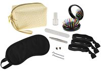 Capelli New York 10 Pc Travel Rescue Kit with Wristlet Pouch - Croco Gold One Size