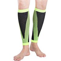 Jlong Sports Calf Compression Sleeve - Leg Shin Splints Compression Socks for Men Women Calf Sleeves for Running Cycling Athletics Air Travel Support 1 Pcs