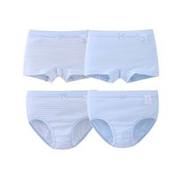 Kids Series Baby Soft Cotton Panties Girls' Assorted Briefs(Pack of 4) Blue