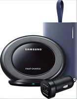 Samsung Fast Charge Power Bundle for Galaxy - Battery Pack, Wireless Charger, Car Charger (Renewed)