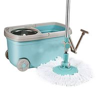 Broom and Dustpan with Long Handle Telescopic Upri Rotating mop - Stainless Steel Lazy mop, Household Absorbent mop