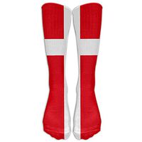 NEW Denmark Flag Socks, TO-JP Fashion Novelty Cosplay Long Tube Compression Stockings