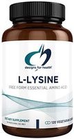 Designs for Health L-Lysine HCL Capsules 1500mg - Amino Acid for Muscle Support (120 Capsules)