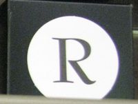 Hallmark IPT9133 Inital Letter R for Monogramable Note Cards