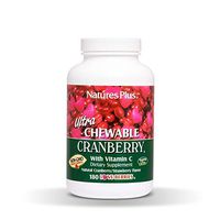 NaturesPlus Ultra Chewable Cranberry Love Berries - 400 mg, 180 Vegetarian Tablets - Natural Cranberry Supplement, Promotes Urinary Tract Health - Non-GMO, Gluten-Free - 90 Servings