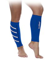 Gabor Fitness Graduated 20-25mm Hg Compression Running Leg Sleeves, Medium, Blue