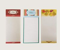 Better Crafts Magnetic Memo Note Pads, 80 Sheets Per Pad, 8 inch x 3.5 Inch, Total of 3 Pads (240 Sheets!)