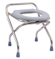 G-LXYZBQSHYP Folding Commode Chair Portable Toilet Seat Adult Mobile Toilet Bedside Potty Chair