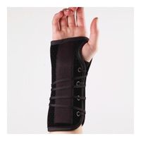 Post-Op Lace Up Wrist Brace for after Surgery-L-Left - Black