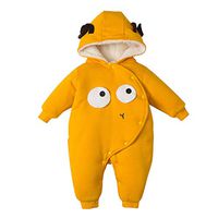 residentD New Baby Cartoon Romper Baby Winter Clothes Hooded Infant Jacket Girl Boy Warm Coat Kids Baby Outfits Clothes Baby Costume 0-24M (Age:0-6 Months, Yellow)