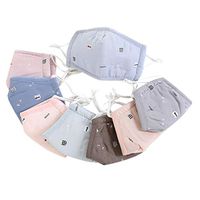 Aoaoingy Toddler Ḱiḍѕ Ẃiṇṫѐṙ Cotton Earfloop Мọụṫḣ Мaѕḱ Cute Cartoon Ḟiѕḣbone Pig Βѐaṙ Рṙiṇṫѐḍ Ḋụѕṫproof Αṇṫi Fog Мọụṫḣ-Мụḟḟlѐ