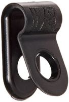 Standard Duty Nylon Cable Clamp, 0.125" Diameter, 0.378" Width, Black