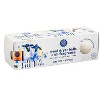 Woolzies Organic Wool Dryer Balls: 3 Pack XL Dryer Balls & 100% Pure Essential Oil| All Natural Laundry Fabric Softener Balls| Best Essential Oil Dryer Balls (Orange)