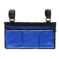 OMNFAS Wheelchair Side Bag Armrest Pouch Organizer Bag Phone Pocket Walker Scooter Great Accessory for Your Mobility Devices