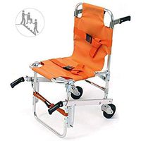 SuRose Stair Chair YJK-A-5 Emergency 2 Wheels Ambulance Firefighter Evacuation Medical Transport Chair with Patient Restraint Straps,400 Lbs Capacity,36″ X 21″ X 28″