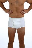 Mature Basics Fluid-Resistant Mens Underwear (2X-Large, White)
