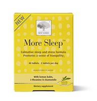 New Nordic More Sleep, 40 Tablets Natural Relaxing and Sleep Aid with L-Theanine and Chamomile