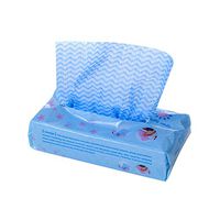 80pcs Environmental Disposable Washing Dish Towel Kitchen Cleaning Cloth Non-stick Oil Wiping Rags Towel Bag(Blue)