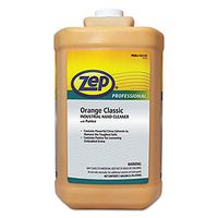 ZEP 1046475 Industrial Hand Cleaner, Gel, Orange, 1 gal Bottle, 4/Carton
