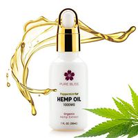 Pure Bliss Sublingual Hemp Oil 1000 mg for Sleep Anxiety and Pain Relief