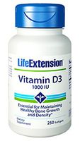 Vitamin D3 1,000 IU, 250 softgels-Pack-3