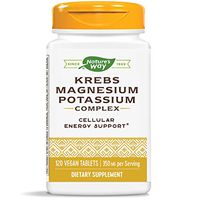 Nature's Way Krebs Magnesium Potassium Complex, 350 mg per serving, Energy Support, 120 Tablets