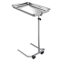 Mobile Instrument Stand with Removable Tray Single Post US Delivery