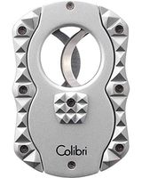 Quasar Cut 100 CUT100 Double Guillotine Cigar Cutter in an Attractive Gift Box Warranty Silver