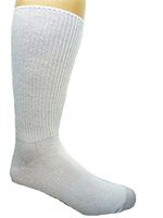 Vagden Diabetic Therapeutic Support Socks (Large (8-12 Shoe), White)