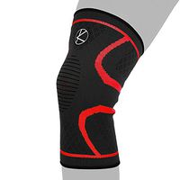 Compression Knee Sleeve for Runners- Best Knee Support for Arthritis Pain, Meniscus Tear, ACL, Pain, Injury, Knee Sleeve for Sleeping. Non-Slip Plus Size Knee Brace for Men, Women (2XL Red)