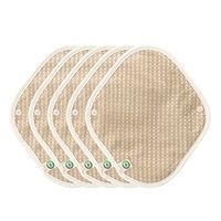 think ECO [5-Pads] Organic Reusable Cotton Cloth Panty Liner Pads, Menstrual Liner Pads, Sanitary Napkins, Five Pads Set (Small, S)