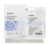 McKesson Performance Oil Emulsion Impregnated Gauze 3"X8" Sterile - Box of 24 - Model 61-77042