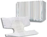 Attends Attends Breathable Brief (Clear Bags) Medium 32-44" No Acquisition Layer - Case of 96