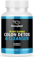 Rocufast Colon Cleanse and Detox 30 Day Quick Detox Colon Cleanser - Eliminate Toxins with Effective Total Detox Cleanse and Boost Energy with Our Super Colon Cleanse Gut Health Supplement 60ct
