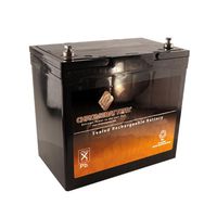 12V 55AH 660W Sealed Lead Acid (SLA) Battery - T3 Terminals by Chrome Battery