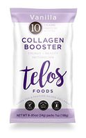 Telos Collagen Booster, Vanilla Flavor, Keto, Paleo, Whole30, Gluten-Free, Dairy-Free, Non-GMO, 8 Single-use Packets
