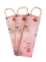 Papaya Design Wine Gift Bags - Pack of 3 – Wine Gift Bags – Wine Bags Gift – Wine Tote – Wine Bottle Bags – Wine Bottle Gift Bag