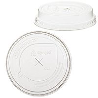 Bulk GreenStripe Renewable and Compostable Cold Cup Flat Lids, Fits 7 and 10 oz Cold Cups: Eco-Products EP-FLCC-10 (2000 Cold Cup Lids)
