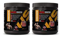 pre Workout for Men Pump - German CREATINE Powder - 100% Pure MICRONIZED CREATINE MONOHYDRATE - Creatine Complex - 2 Cans 600 Grams (120 Servings)