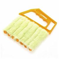 Microfibre Venetian Blind Brush Window Air Conditioner Duster Cleaner with 7 Slat Handheld Household Tool