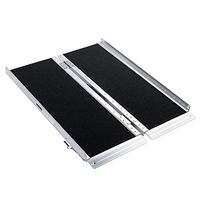 Motorhot 3'ft Portable Aluminum Folding Suitcase Wheelchair Ramp Mobility Scooter Carrier 600lbs