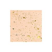 Harlow & Grey Goddess Pale Peach Pink with Gold Splash Lunch Paper Napkins - Birthday, Wedding, Showers Party Napkins - (20 Count)