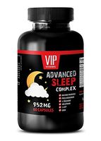 Energy Supplement - Advanced Sleep Complex 952MG - 5-htp and melatonin - 1 Bottle (60 Capsules)
