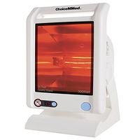 CHOICEMMED Infrared Light Heat Lamp for Back Pain, Muscle Pain, Arthritis, Knee Pain, Joint Pain, Neck Pain, Shoulder Pain - 300w IR Lamp Light Therapy - Safe Shut Off Pain Management IR Heat Therapy