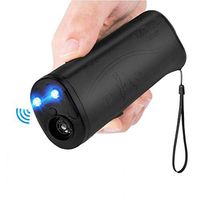 OYEFLY Handheld Dog Repellent Trainer, 3 in 1 Anti Barking Device with LED Flashlight, Ultrasonic Dog Deterrent and Bark Stopper Dog Trainer Devices - Training Tool/Stop Barking (Black)