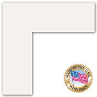 7x13 Porcelain Custom Mat for Picture Frame with 3x9 Opening Size