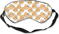 Natural Silk Smooth Eye Mask, Pressure-Free Sleep Mask Adjustable Blindfold, for Adult Kids Teens Sleeping Shift Work Naps Travel Eye Cover, I'm A Potato Cute Potatoes Eyeshade