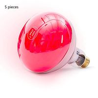 275W Red Light for Heating Far Infrared Bulb, Beauty Salon Heat Lamp, Physiotherapy/Health Care (1 Piece / 5 Pieces),5pieces